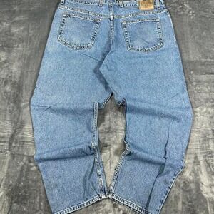Y2K Chaps Ralph Lauren Blue Washed Denim Jeans - size 38 x 30